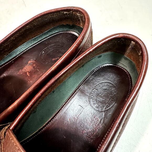 NEW HEELS Rancourt & Co. x H. S. Trask Buckle Loafer Brown Made in USA 9 D main image 13